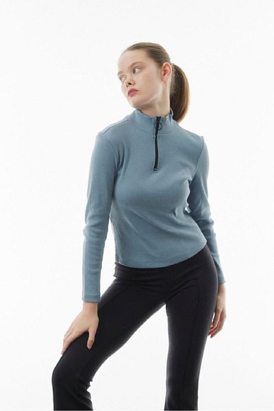 Mood Lab Bluză camisole cu fermoar pe jumătate de gât