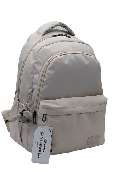 Bevitton Waterproof Special Fabric Unixes Beige Daily School Backpack 34100