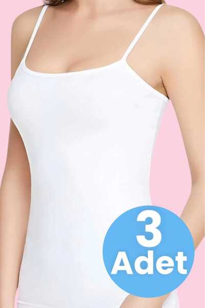 Mood Agenda Women's Rope Strap Cotton Undershirt 3 Pieces