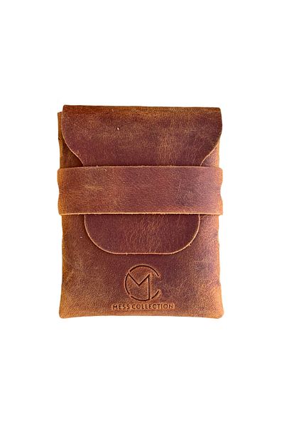 Mess collection Genuine Leather Handmade - Vertical Palm Card Holder/Gift Items