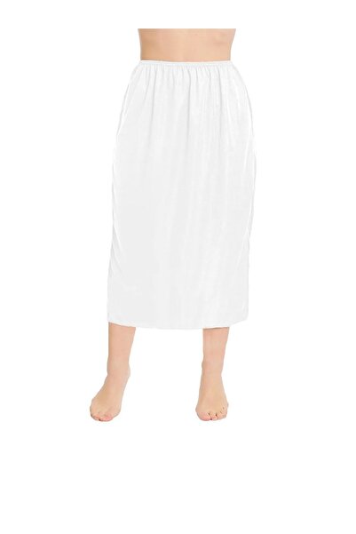 Lorelm Pamuklu Tam Boy Uzun Penye Jüpon Etek Astarı Kombinezon Jipon