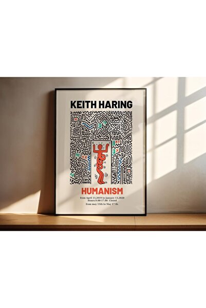 Linacci Single Black Metal Frame Humanism Spacious Glass Poster Painting Set