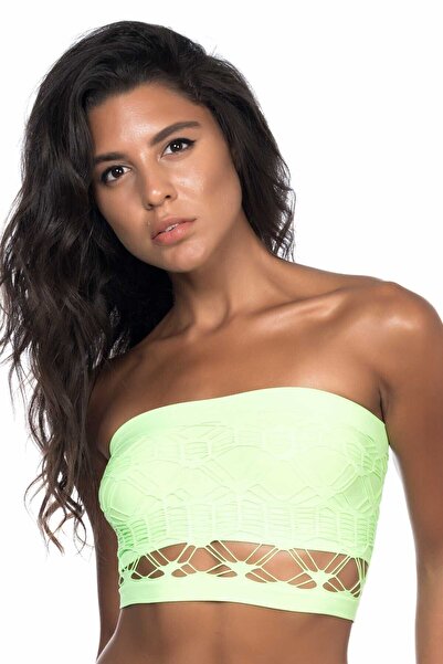 Emay Korse Зелений безшовний подвійний плетений корсет без бретелей