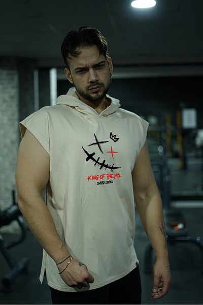 Oxlade King Of the Hill Hooded Fitness SINGLET 100% βαμβακερό ύφασμα ποιότητας Oxlade ®