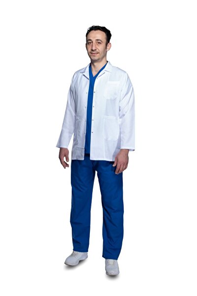 Sarıçiyil Üniforma Erkek Klasik Yaka Doktor Önlük Eczacı Önlük Öğretmen Önlük...