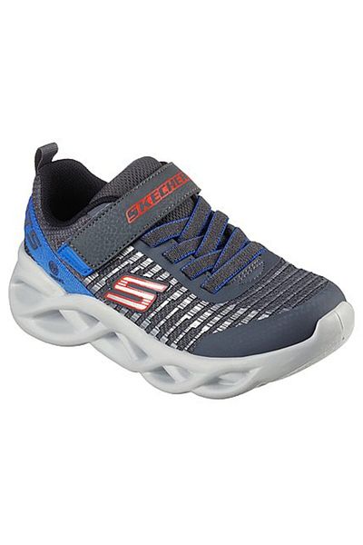 SKECHERS Twisty Brights - Novlo Büyük Erkek Çocuk Gri Işıklı Spor Ayakkabı 401650l Ccbl