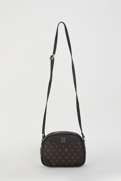 Pierre Cardin Καφέ Monogram Γυναικεία Τσάντα ώμου 05PO22Y1534