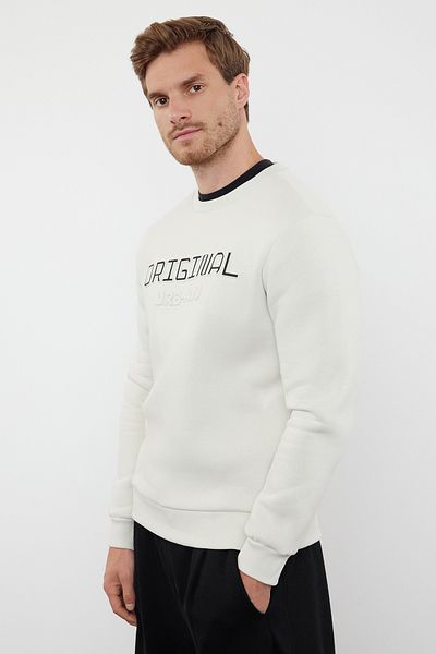 Trendyol Collection Φούτερ Fluffy Print Fleece Slim Fit - TMNAW25SW00150