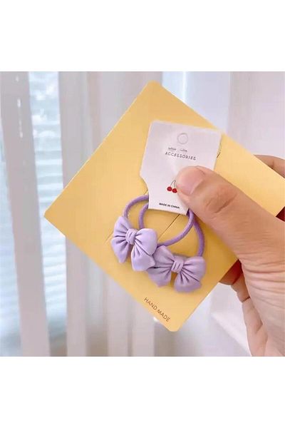 So Much Accesories So Much Children's Cute 2-Piece Bow Rubber Buckle Set