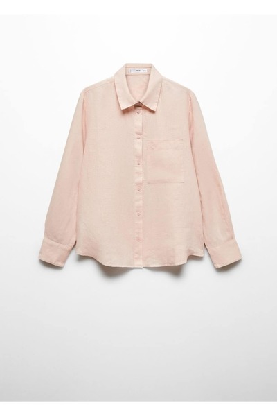 MANGO Woman %100 keten gömlek