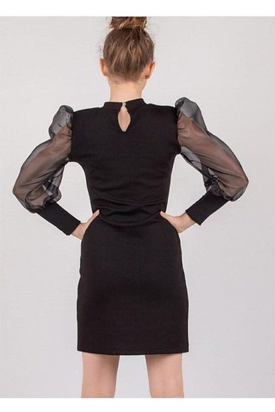 Haba ROCHIE FATA - ROCHIE NEGRA CU MANECI BALEON FATA