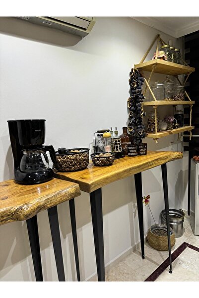 AS DESİGN Dekoratif Metal Firkete Bar Masası/Dresuar Ayağı