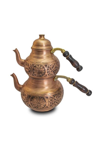 ANTEPSEPETİ Copper Embroidered Teapot
