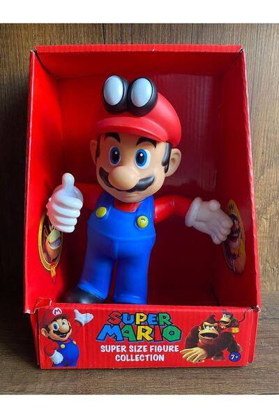 Ailenizin Oyuncakçısı SÜPER MARİO OYUNCAK FİGÜR KOLLARI BAŞI ŞAPKASI HAREKET ...
