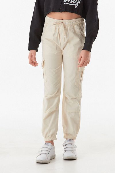 Fulla Moda Unisex Trousers with Elastic Waist Cargo Pockets