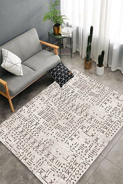 Hevia Home Dijital Kaymaz Yıkanabilir Salon Halısı Mutfak Halısı Koridor Halı...