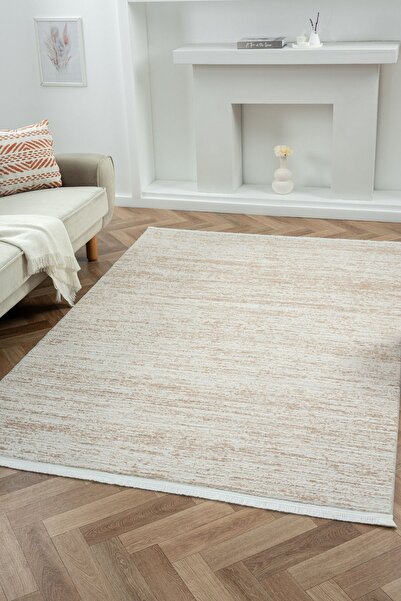 MOQA HALI Luna 1007 Bej Dokuma Halı