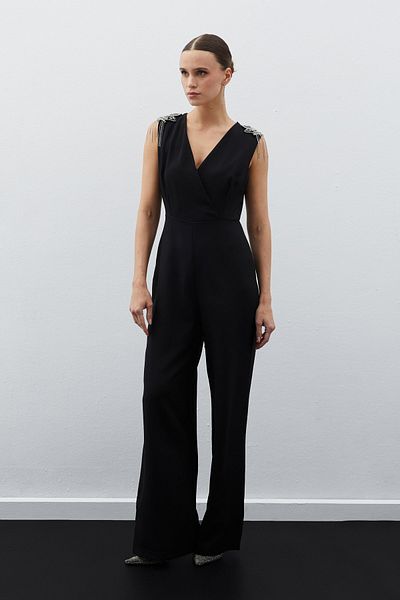 Sateen بذلة سوداء - تفاصيل الإكسسوارات