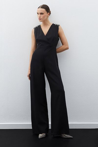 Sateen بذلة سوداء - تفاصيل الإكسسوارات