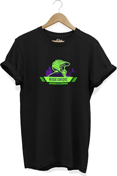 The Baski Ride or Die sa crnom unisex motociklističkom kacigom Štampano Cool ...