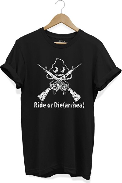 The Baski Crni unisex smešni biciklistički dizajn Štampano kratki rukav T-shirt
