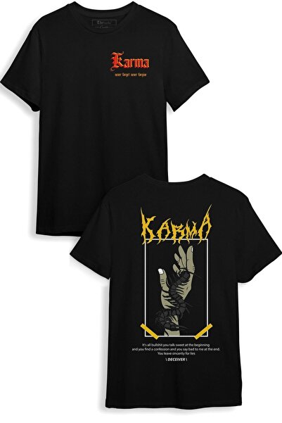 The Baski Crna unisex majica sa mešovitim tekstom na leđima Štampano Cool kra...