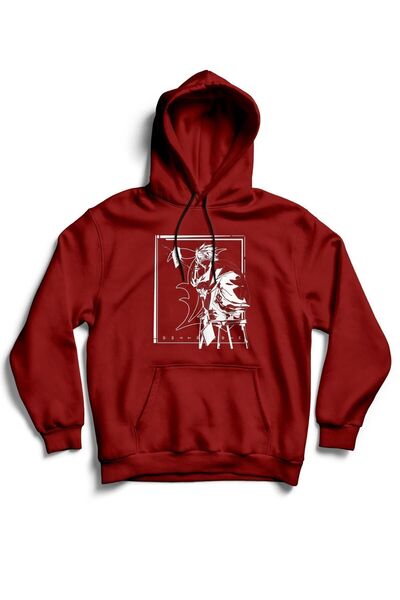 The Baski Unisex crvena Death Note L Lawliet Štampano Kengur džep Sa kapuljač...