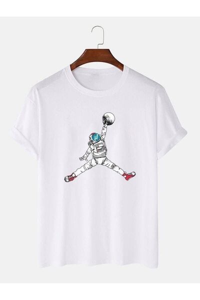 The Baski Bela unisex majica sa kratkim rukavima Astronaut Air Štampano T-shirt