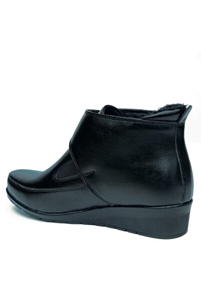 MAGIC SHOES Kadın Siyah Comfort Tam Ortopedik Anne Botu