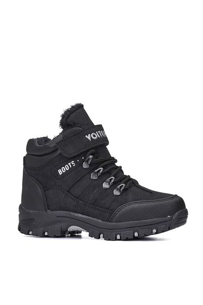 MAGIC SHOES Unisex Παιδικές Μαύρες Ορθοπεδικές Μπότες