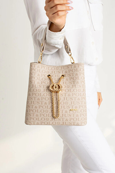 Just Polo Women's 5 Compartment Shoulder Bag New Season Lacoste Fabric