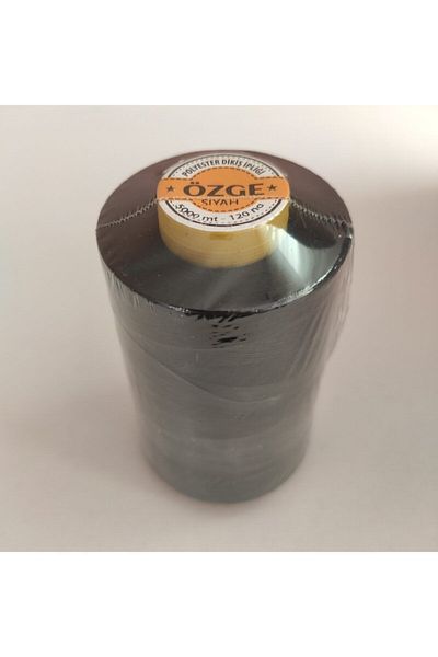 ATMACA TUHAFİYE Özge 5000 Meters Black Sewing Thread Bobbin, Spool Thread