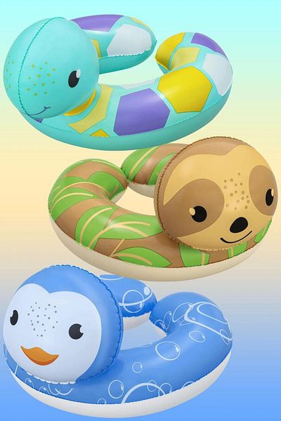 Ozsport 3-6 Years 30 kg Animal Figure Bagel Swimming Ring - Pool and Sea Inflatable Swimmer, 50 cm
