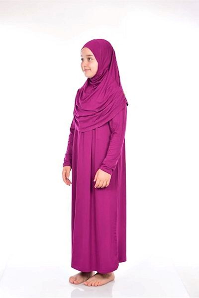 ZAHRANUR HİJAB CHILDREN'S PRAYER DRESS (CHILDREN'S PRAYER AND PRAYER DRESS)
