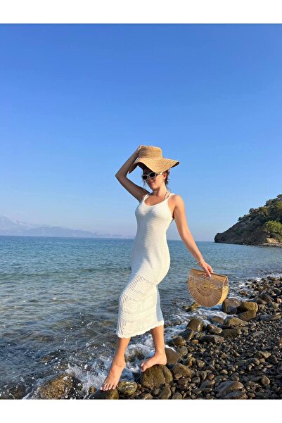 conconmoda Γυναικείο πλεκτό φόρεμα παραλίας