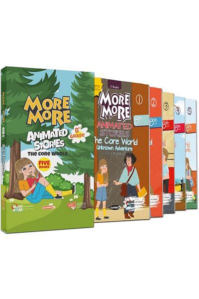 Kurmay Yayınları 8 MORE&MORE STORY SET BOXED (5 BOOKS) AND CASPER CANDLEWACKS SET Ivan Brett