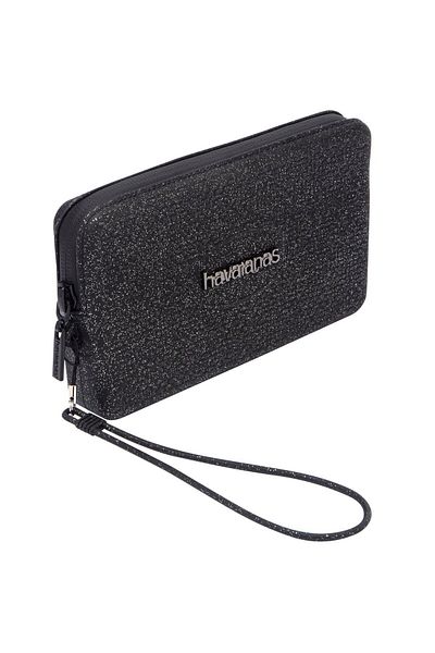 Havaianas Mini Bag Plus Glitter Μαύρη τσάντα παραλίας