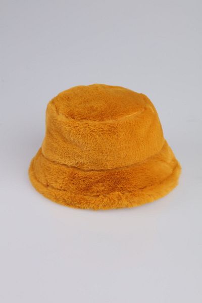 FATHAT Mustard Plush Bucket