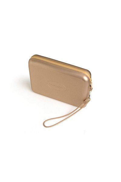 Havaianas Beach Necessaire Μεταλλική Χρυσή Τσάντα Παραλίας