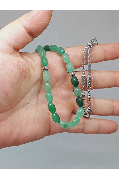 Yasamtohumu مسبحة قطع الشعير من حجر افينتورين 6*9 ملم (49426)