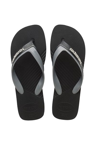 Havaianas Dual Black Steel Gray Men's Slippers