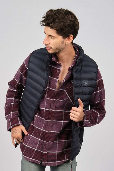 MCL Men's Puffer Vest with Pockets 2071188 Navy Blue