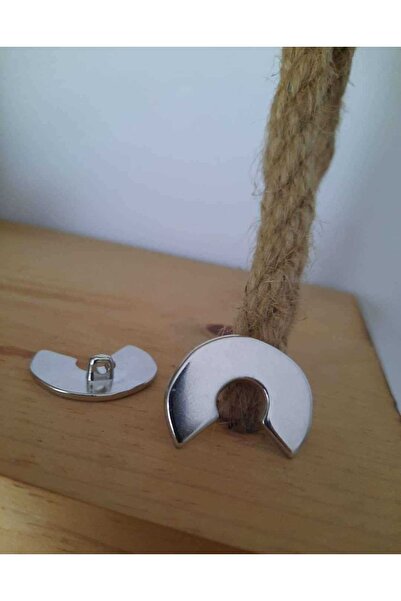 İMREN AKSESUAR Δωρεάν μεταλλικό κουμπί με επίστρωση νικελίου 2,5 εκ. 1 συσκευασία 4 τεμάχια