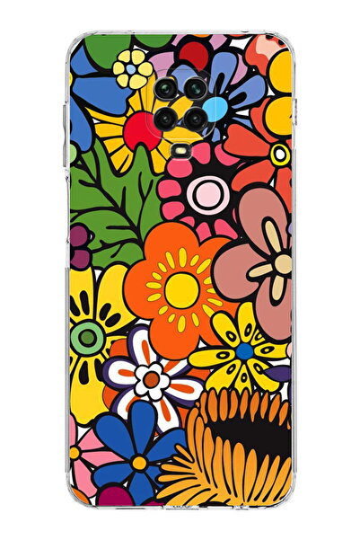 PrintiFy Retro Color 2 Camera Protected Transparent Case Compatible with Xiaomi Redmi Note 9S