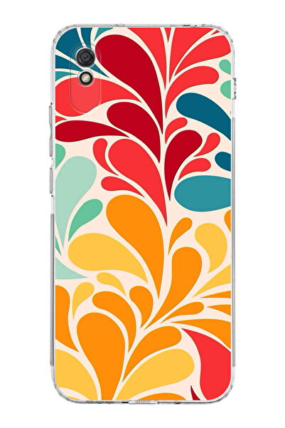 PrintiFy Retro Color 5 Camera Protected Transparent Case Compatible with Xiaomi Redmi 9A