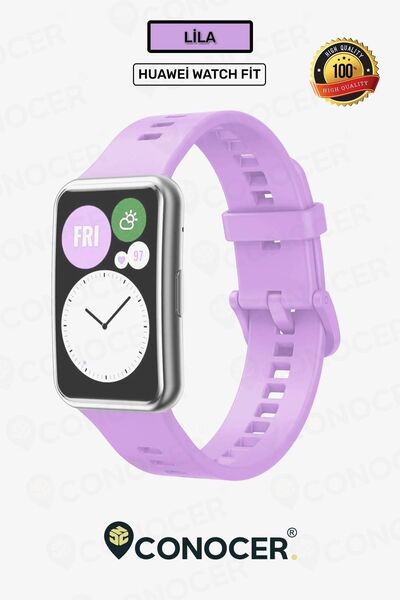CONOCER Huawei Watch Fit Uyumlu Yüksek Kalite Yumuşak Pürüzsüz Silikon Kordon...