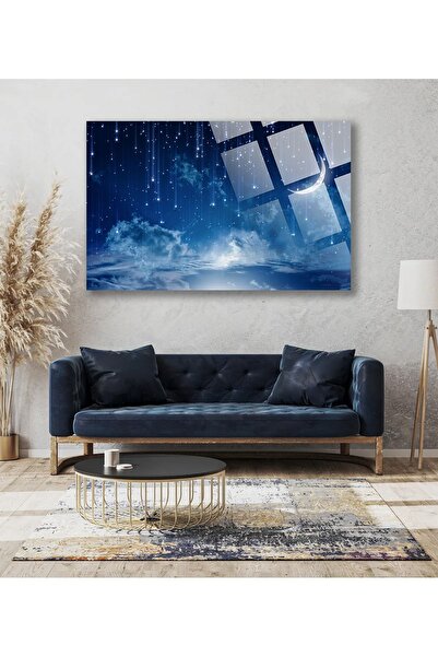 TAULART Полумесец, осветяващ небето 4 мм луксозен, нечуплив, закален стъклен ...