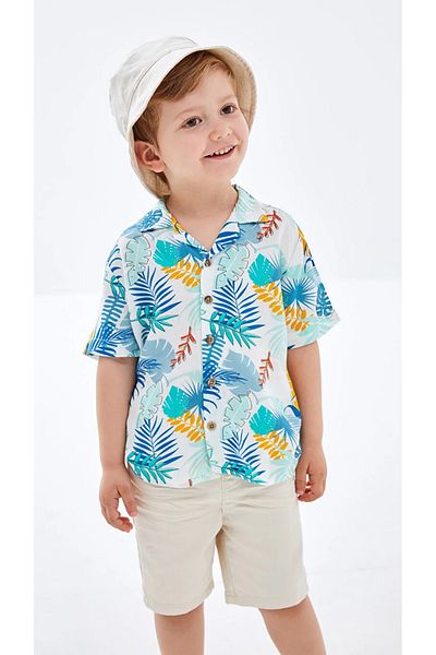LC Waikiki LCW Baby Resort - Printed Short Sleeve Shirt for Baby Boy