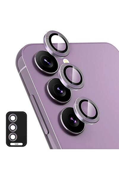 Evax Samsung S24 Uyumlu Safir Kamera Lens Koruyucu Takma Aparatlı Kolay Kurul...