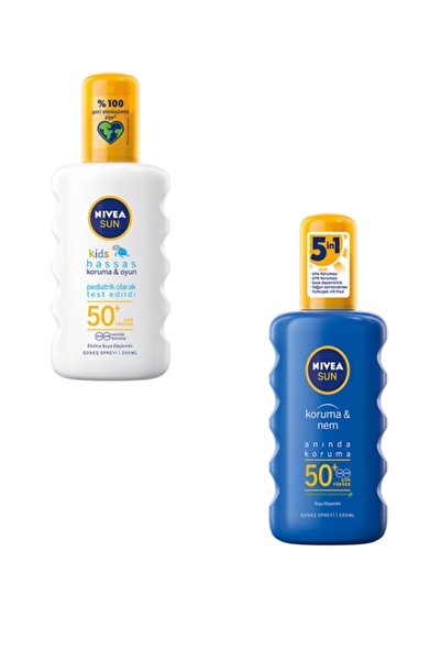 NIVEA Nıvea Sun Nem. Güneş Spreyi Spf50+ & Nıvea Sun Kıds Sprey Spf50